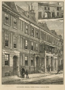 Cheyne Row donde vivió Thomas Carlyle de English School