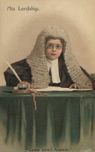 Niño vestido como juez de English School