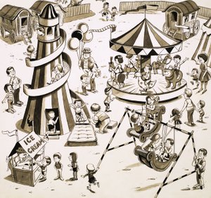 Niños en la feria de English School