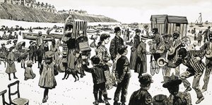 Niños en la playa de English School