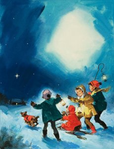 Niños en la nieve