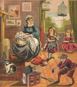 Niños con madre de English School