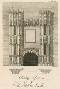 Chimenea en la Sala de China, Strawberry Hill, Twickenham, Londres de English School