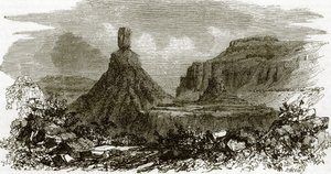 Rocas de chimenea, en las orillas del río Columbia de English School