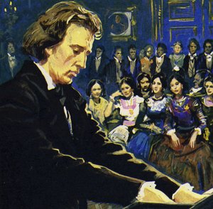 Chopin tocaba principalmente en los salones de los ricos