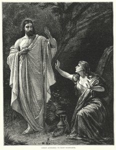 Cristo apareciendo a María Magdalena (grabado) de English School