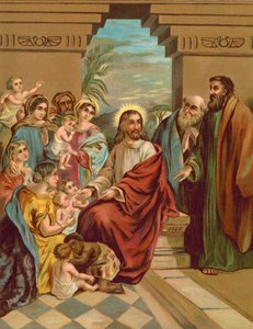 Cristo bendiciendo a los niños de English School