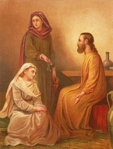 Cristo en la casa de Marta y María