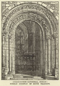 Catedral de Christchurch, Dublín, Puerta Normanda del Transepto Sur de English School