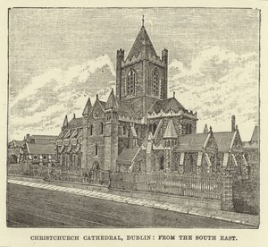Catedral de Christchurch, Dublín, desde el Sureste