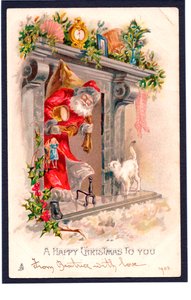 Tarjeta de Navidad, 1903 de English School