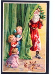 Tarjeta de Navidad, c.1907 de English School