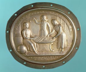 Insignia de la Escuela del Hospital de Cristo (metal) de English School
