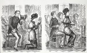 Modales en la Iglesia, ilustración de Punch