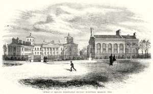 Institución de Capacitación Metropolitana de la Iglesia de Inglaterra, Highbury Park (grabado) de English School