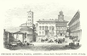 Iglesia de Santa María, Arezzo (grabado)