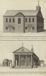 Iglesia de San Jorge, Queen Square, cerca de Holborn e Iglesia de San Pablo, Covent Garden de English School
