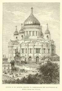 Iglesia del Salvador, erigida para conmemorar la liberación de Rusia de los franceses