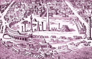 Circo e Hipódromo de la Constantinopla cristiana, ilustración del "Imperium Orientale", para "Cassell