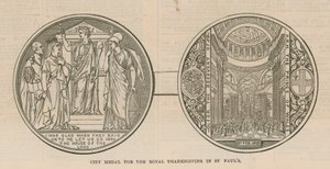 Medalla de la ciudad para el Agradecimiento Real en la Catedral de San Pablo, Londres de English School