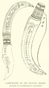 Navaja de Sir Francis Drake de English School
