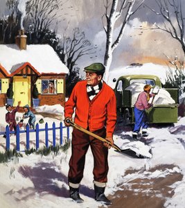 Despejando la nieve de English School