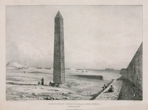La Aguja de Cleopatra con parte de Alejandría, vista desde el Norte de English School
