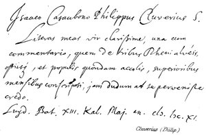 Cluverius (Philip) de English School