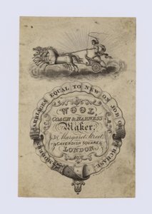 Fabricante de coches y arneses, Wool, tarjeta comercial de English School