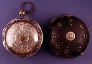 Reloj de carruaje, con alarma y repetidor, por Cabrier de Londres, c.1775 de English School