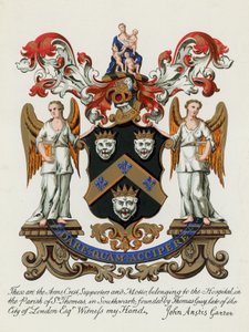 Escudo de Armas del Hospital en la parroquia de St Thomas, Southwark de English School