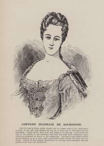 Peinado de la duquesa de Borgoña (grabado)