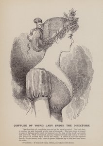 Coiffure of Young Lady under the Directoire (grabado)