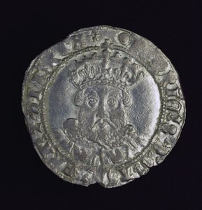 Moneda con la cabeza de Enrique VIII (plata) de English School