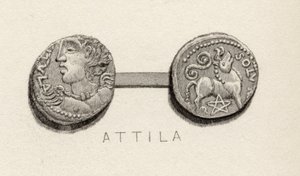 Moneda de la era de Atila, Rey de los Hunos