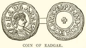 Moneda de Eadgar de English School