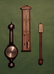 Colección de barómetros victorianos, c.1880