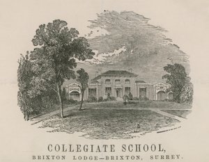 Escuela Colegiada, Brixton Lodge, Brixton, Surrey de English School