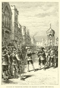 Colisión en Westminster entre los soldados de Lambert y Haselrig de English School