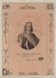 Coronel John Hewson, fallecido en el exilio, 1662 de English School