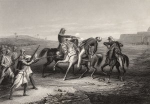 El Coronel John Platt asesinado por los amotinados en Mhow, 1 de julio de 1857, de 
