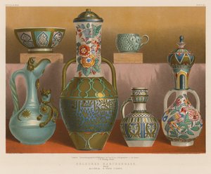 Loza coloreada de Argelia, Turquía de English School