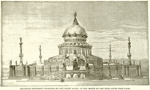 Monumento Colombino proyectado por José Marín Baldo, en la Desembocadura del Río Odiel cerca de Palos