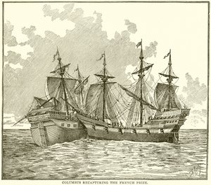 Colón recapturando el premio francés de English School
