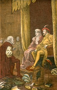 Colón recibido por Fernando e Isabel de English School