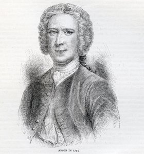 Comodoro George Anson, 1er Barón Anson (1697-1762), 1744 de English School