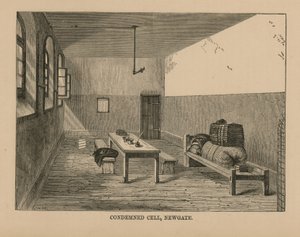 Celda de condenados en la Prisión de Newgate de English School