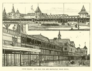 Coney Island, el muelle de hierro y el Hotel Manhattan Beach