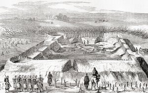 Fortificaciones confederadas al norte de Manassas Junction, de Ward and Lock
