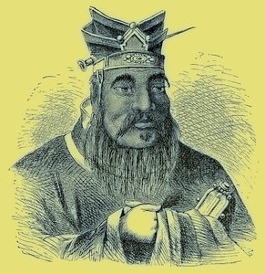 Confucio, ilustración de The Illustrated History of the World, publicado c.1880 de English School